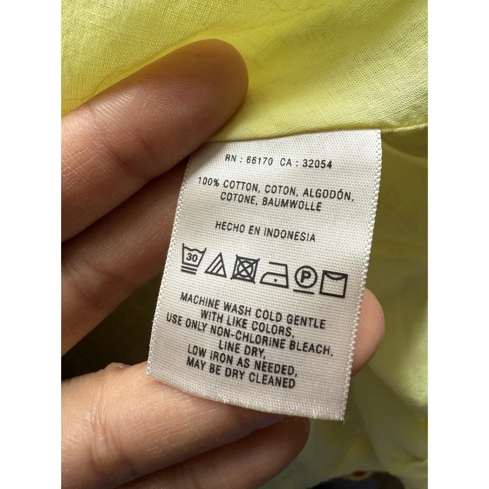 Anthropologie x Vanessa Virginia Yellow Floral Halter Shift Dress Women's 6 - Picture 7 of 7